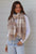 Winter Scarf - Beige/Cream Stripe