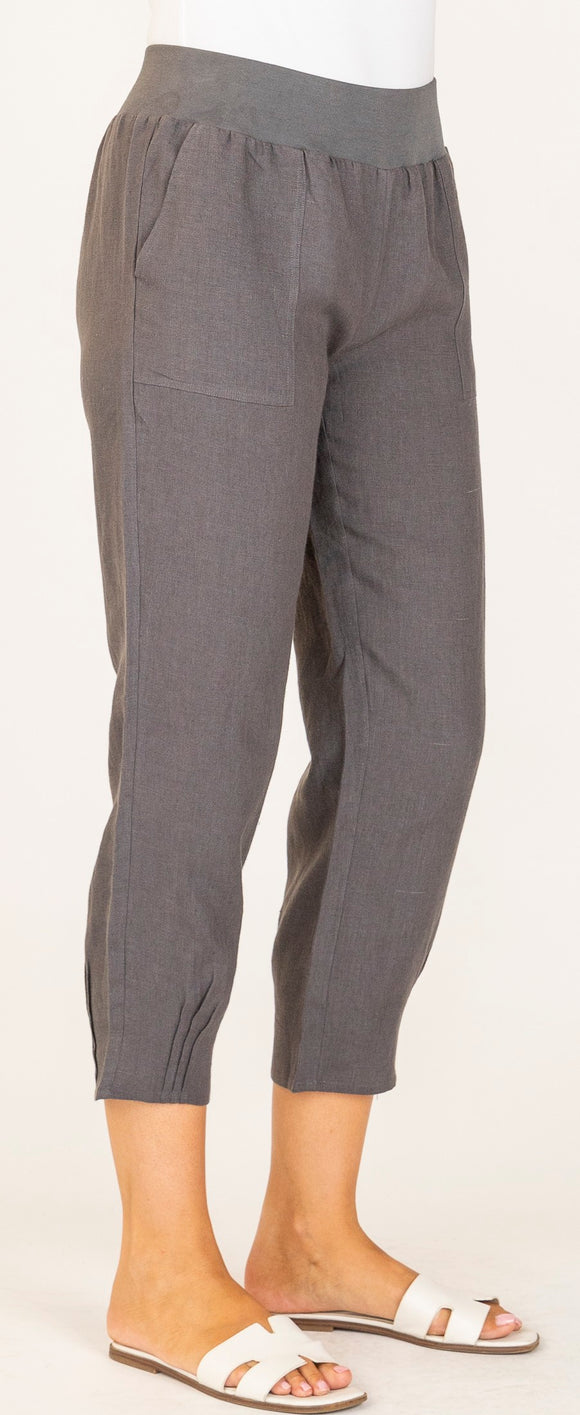 Lux Lucy Tuck Pant By Maglia - Gravel