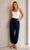 Lux Lucy Tuck Linen Pant By Maglia - Navy