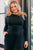 High Neck Long Sleeve Top By Tani - Black