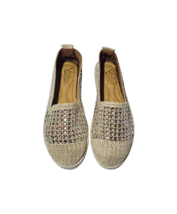 Ankara Sparkle Shoe - Beige
