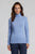 Cowl Neck Soft Knit - Wedgewood