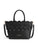 Catalina Woven Panel Grip Bag - Black