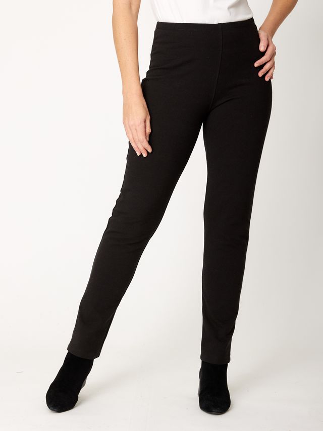 Textured Pencil Pant By Cordelia St - Chocolate
