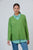V Neck Drop Shoulder Knit By Namastai - Absinthe