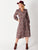 Shirt Maker Dress In Mocha/Pink