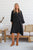 Autunno Linen Dress By Free Angel - Black