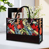 Maple Leaf Print Tote Bag - Red