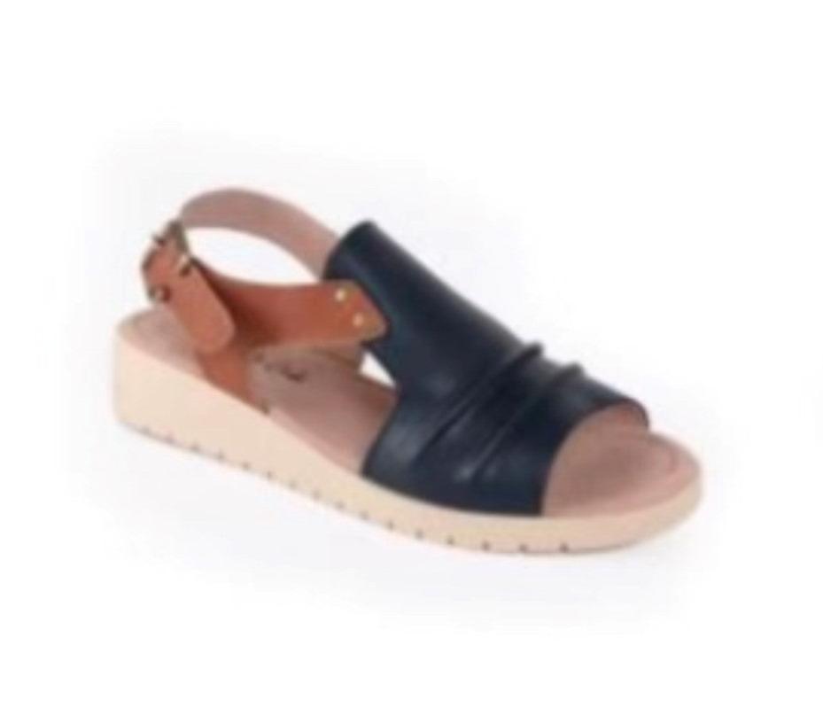 Summer Sandle - Navy/Tan