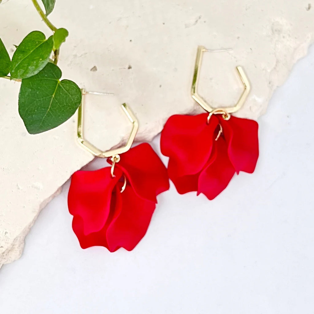 April Earrings - Red