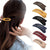 Frosted Duckbill Har Clip - Brown