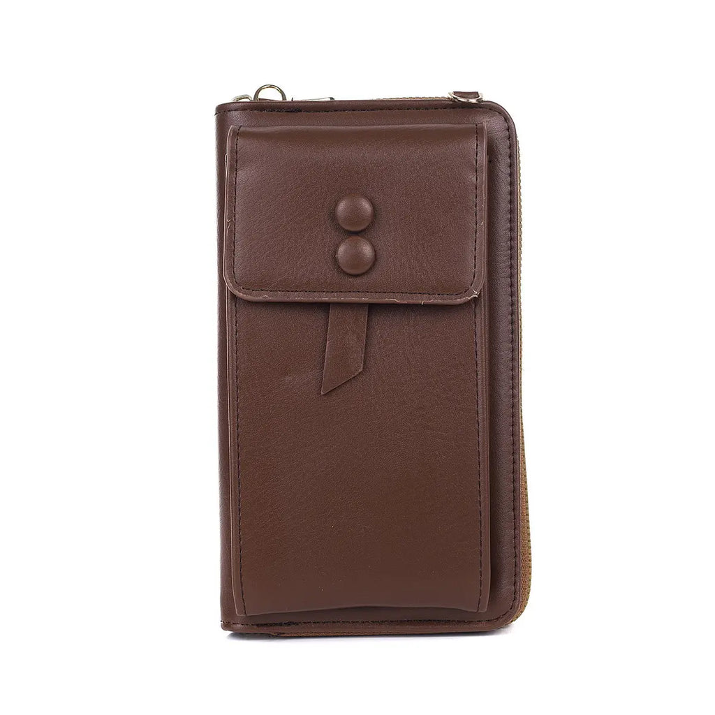 Wallet with Phone Bag - Brown