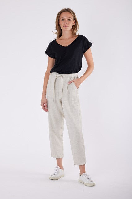 Ari Tuscan Linen Pant - Natural