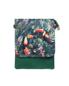 Crossbody Flat Bag - Toucans