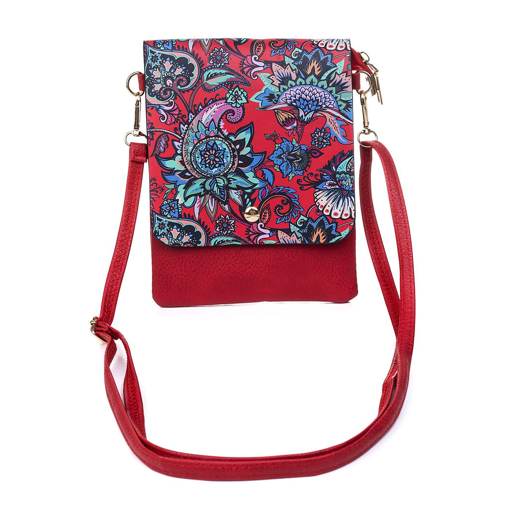 Crossbody Flat Bag - Red