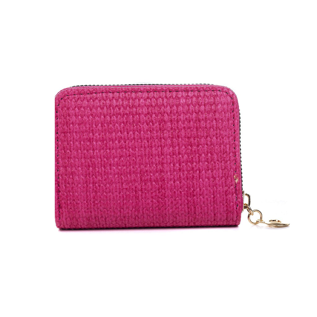 Zip Around Card Holder - Hot Pink