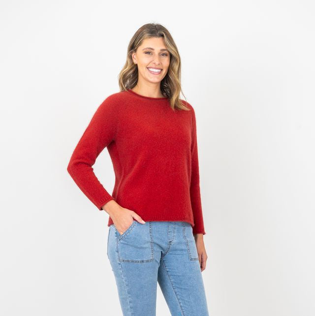 Angora Jumper By Maglia - Cardinal