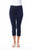 Capri Stretch Denim Jeggings By Cafe Latte - Navy