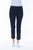 7/8 Stretch Denim Pants By Cafe Latte - Navy