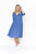 Amber Dress Solid With Lining - Blue