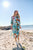 Sofia Shirt Dress By One Summer - Greek Island Aqua