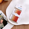 Set of 5 Seamless High Elasticity Hair Ties - Rust
