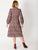 Shirt Maker Dress In Mocha/Pink