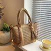 Brown Woven Crossbody Bag