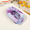 Flat Hair Claw - Purple Swirl