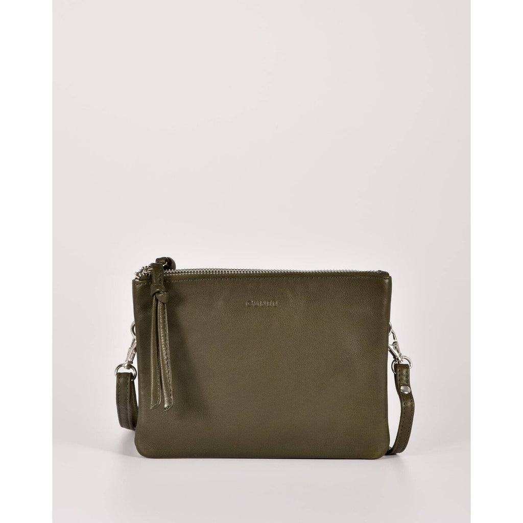 Fulton Soft Leather Crossbody Bag - Olive