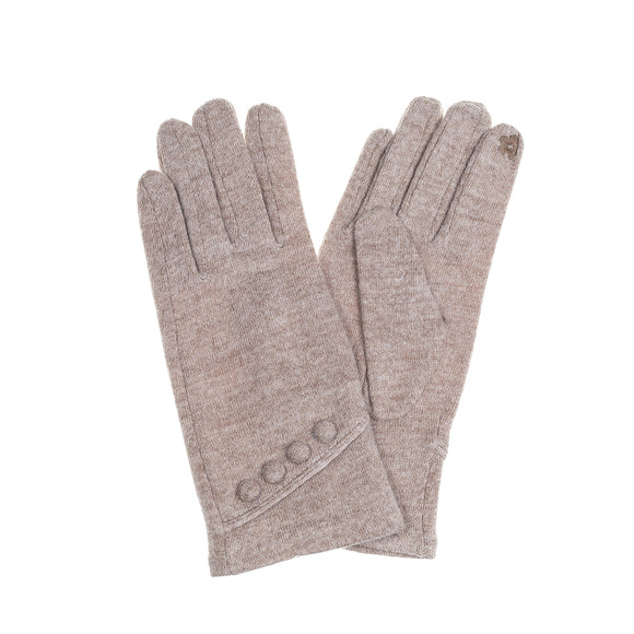 Gloves 4 Button - Beige