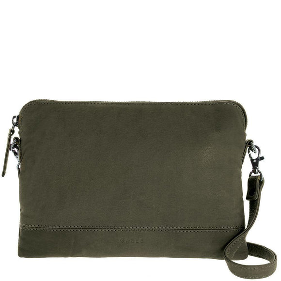 Holly Leather Crossbody Bag - Olive