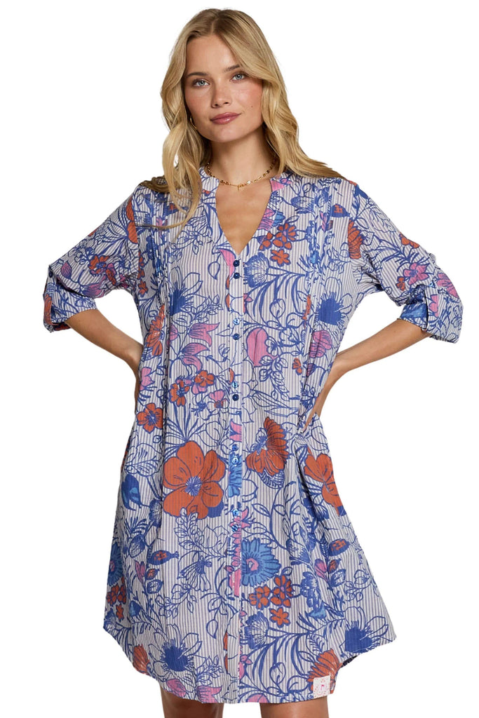 Houston Dress By Ibsa - Navy