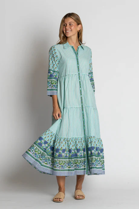 Mississippi Midi Dress By IBSA - Lagoon