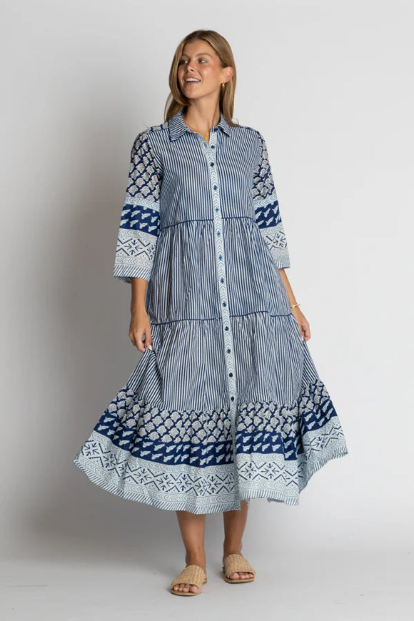 Mississippi Midi Dress By IBSA - Navy