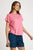 Round Neck T-Shirt By Ibsa - Carnation