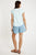 Vee Neck T-Shirt By Ibsa - Blue