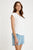 Vee Neck T-Shirt By Ibsa - White