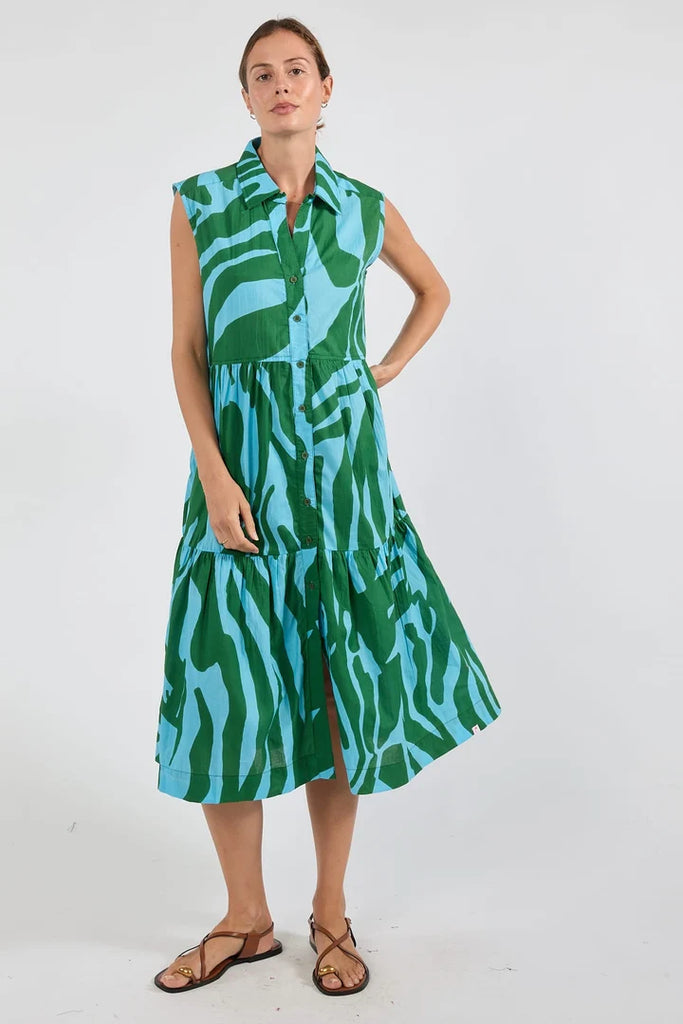 Zephr Midi Dress By Ibsa - Sea