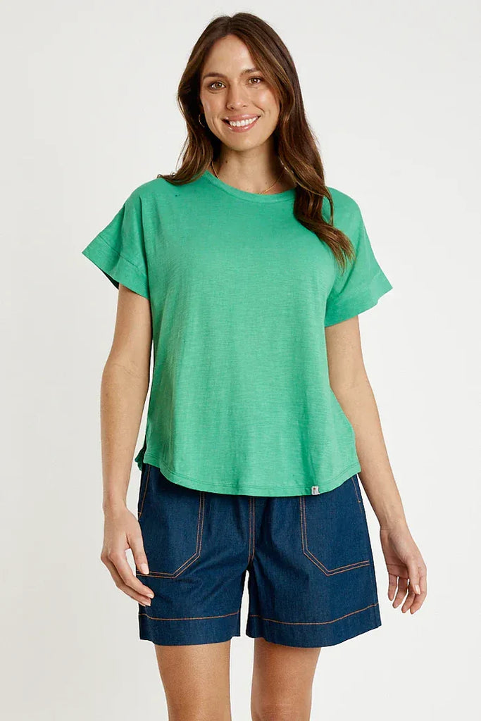 Round Neck T-Shirt By Ibsa - Emerald