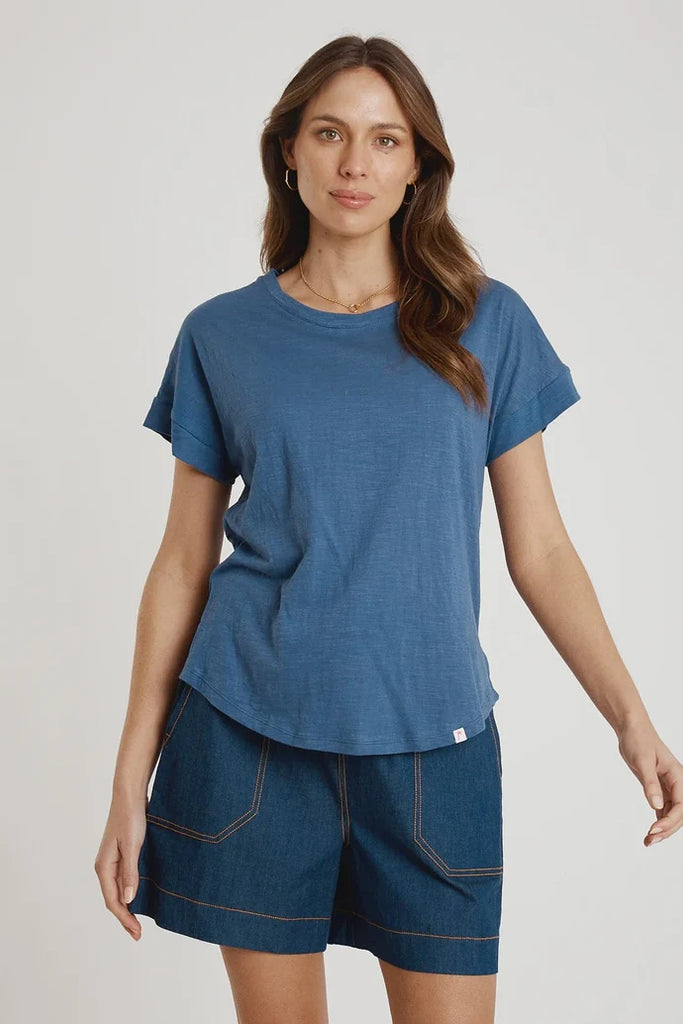Round Neck T-Shirt By Ibsa - Navy