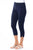 Cotton Capri Jeggings - Navy