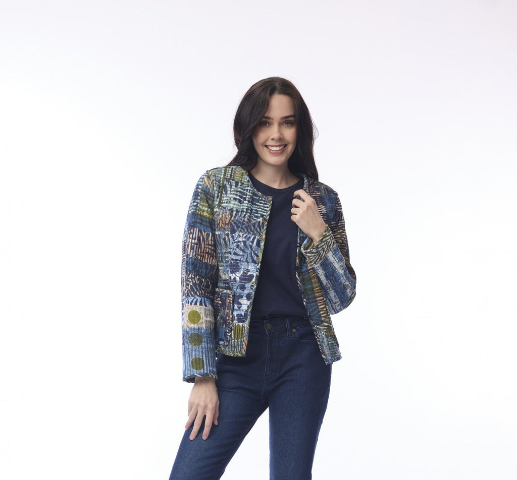 Isfahan Quilted Jacket By Orientique - Print