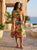 Jardin Exotique Midi Sleeveless Dress By Orientique