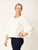 Colour Pop Balloon Sleeve Top By Luna Sky - Winter White