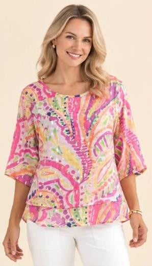 Leo Layered Top By Renoma - Multi