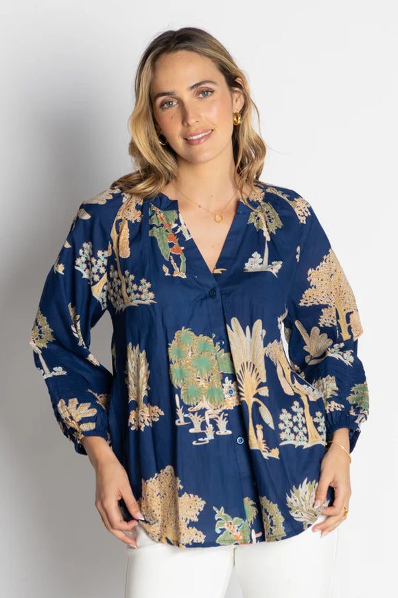 Amrita Shirt By LulaLife - Navy