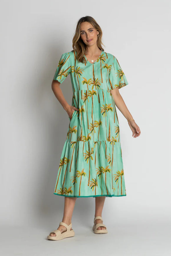 Badira Midi Dress By LulaLife - Mist