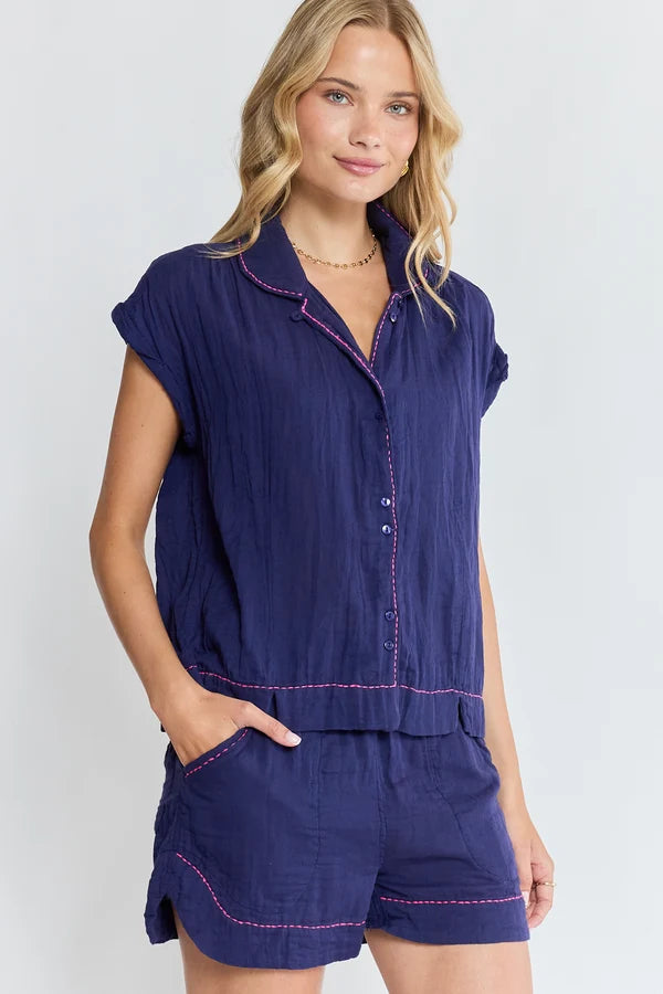 Florida Top By Lulalife - Navy