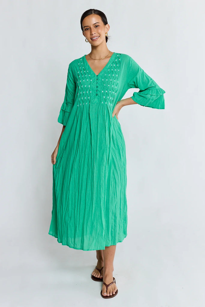 Marilyn Midi Dress By LulaLife - Sea